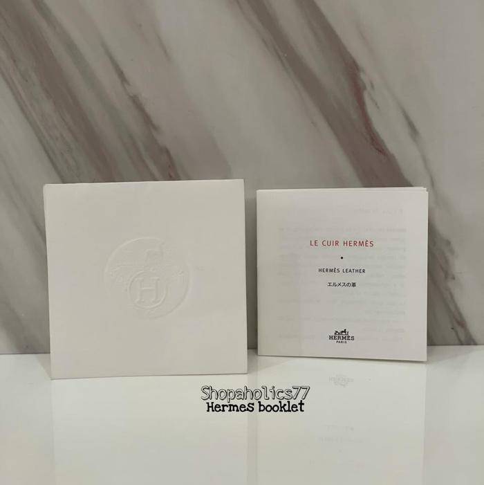 Booklet bag authentic / hxrmes care card authentic