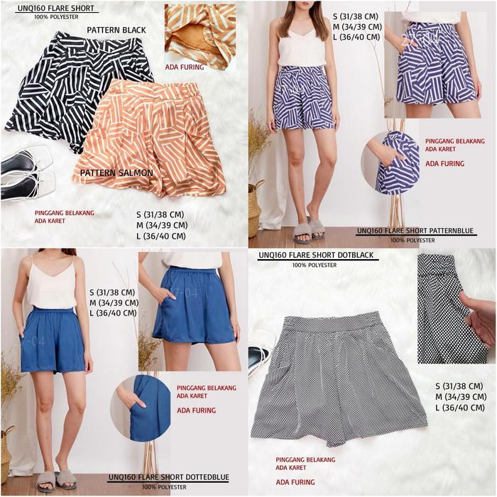 Celana Pendek Uniqlo Flare Short Pants UNQ160