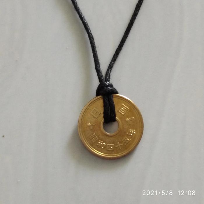 KALUNG LIONTIN KOIN BOLONG COIN ASLI Pria WANITA