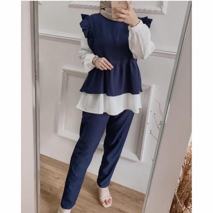 GS Baju Setelan Casual/One Set Blouse/Daily Set Blouse Meyka
