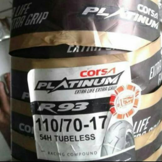 paketan ban luar Corsa r93 platinum UK 110/70-17 & 160/60-17