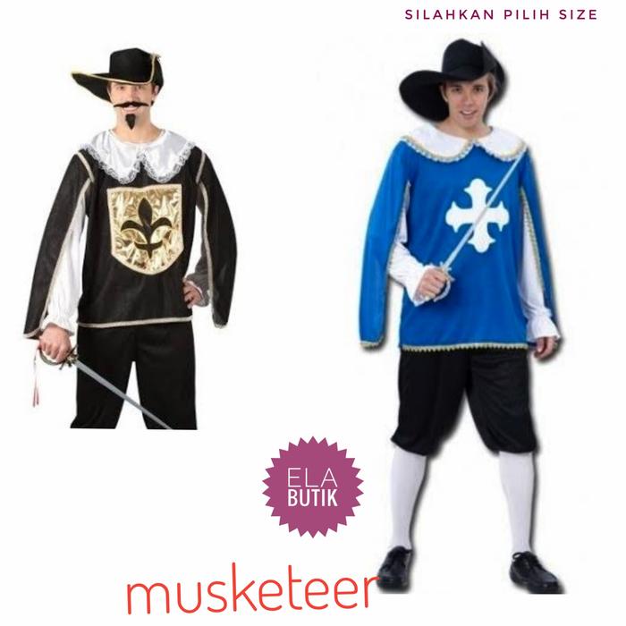 musketeer-dewasa-kostum bajak laut-pirates-kostum halloween dewasa bajak laut-pirates