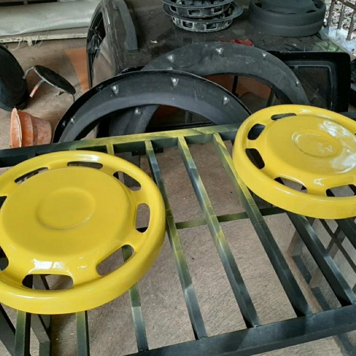 2 pcs wheeldop truk/bus/canter ring 16 warna kuning
