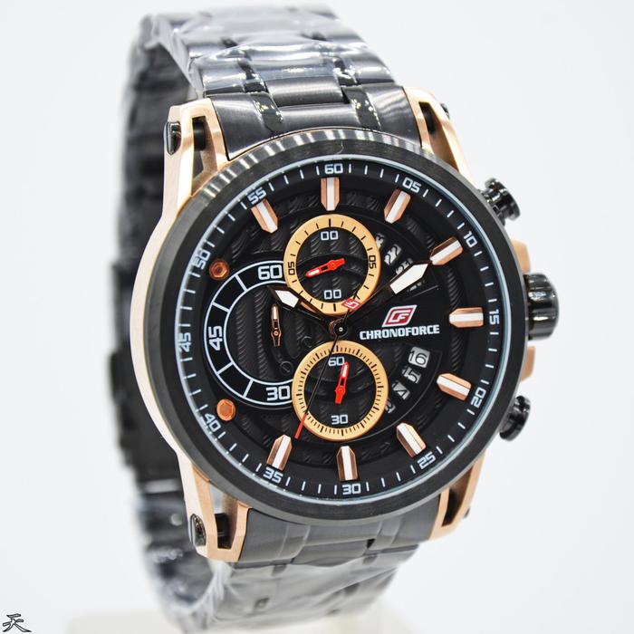 CHRONOFORCE CF 5308MBR - Jam Tangan Pria Original - Black Rose