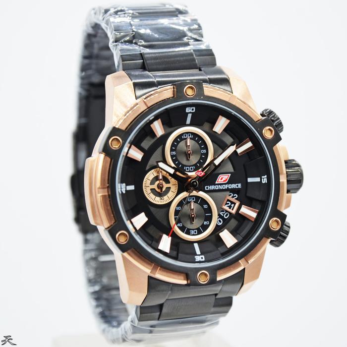 CHRONOFORCE CF 5320MBR - Jam Tangan Pria Original - Black Rose