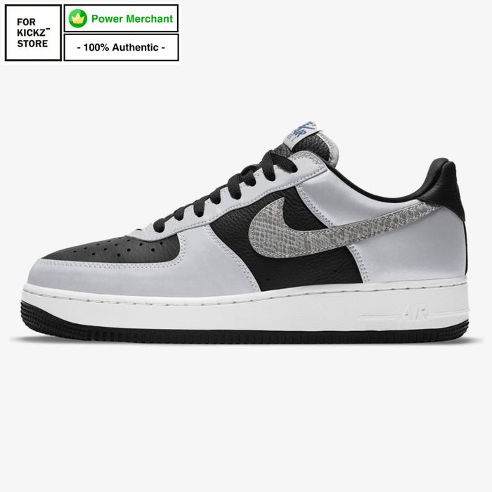 NIKE AIR FORCE 1 B SILVER 3M SNAKE REFLECTIVE
