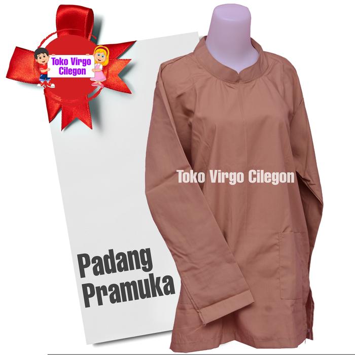 Baju Seragam Sekolah VIRGO - Baju Padang Pramuka Coklat / Pesantren