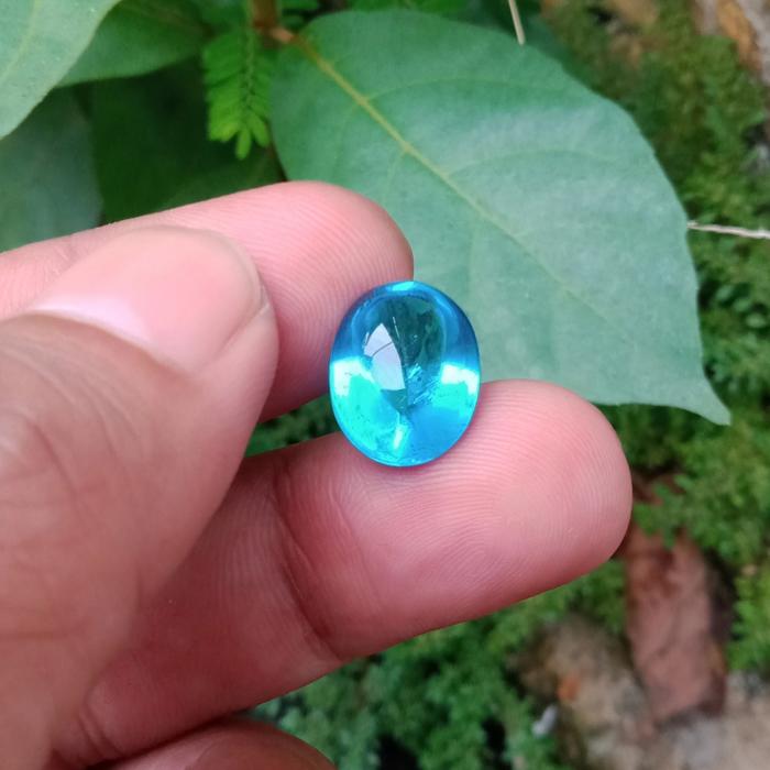 Natural Kecubung Birla Biru Laut Blue Topaz Pangkalanbun Kalimantan 9