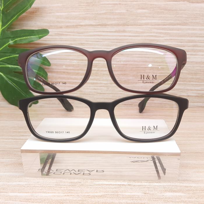 Frame kacamata unisex lentur H&M YX020 C1 C4 Kacamata elastis