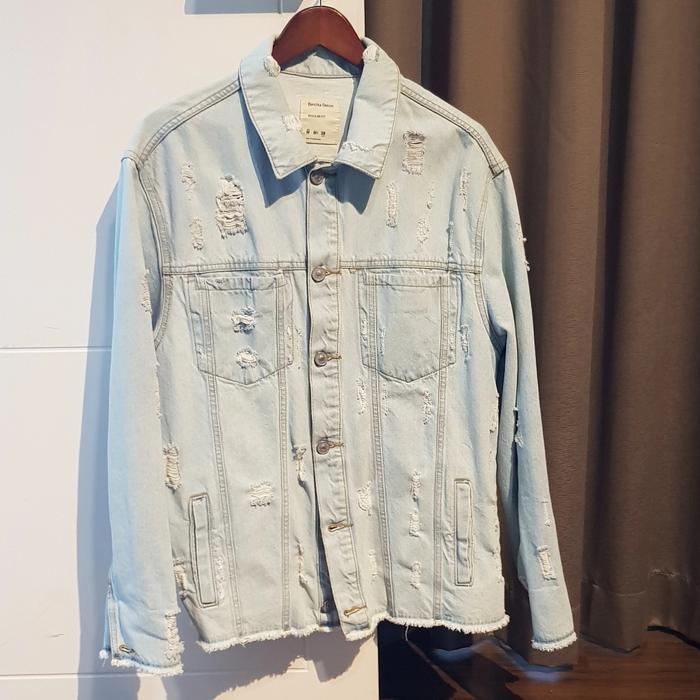 BERSHKA grunge denim jacket