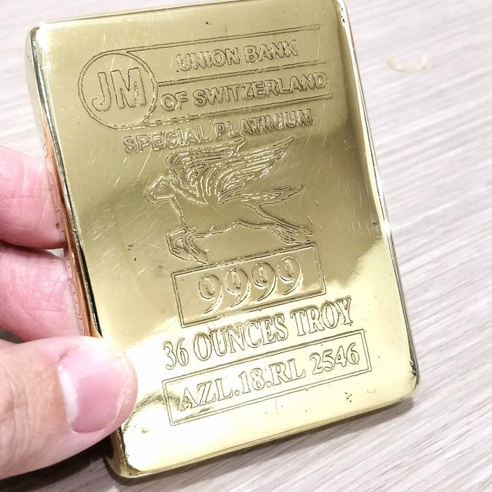 Platinum Batangan 9999 36 OZ hanya 1 .. peninggalan kuno belanda