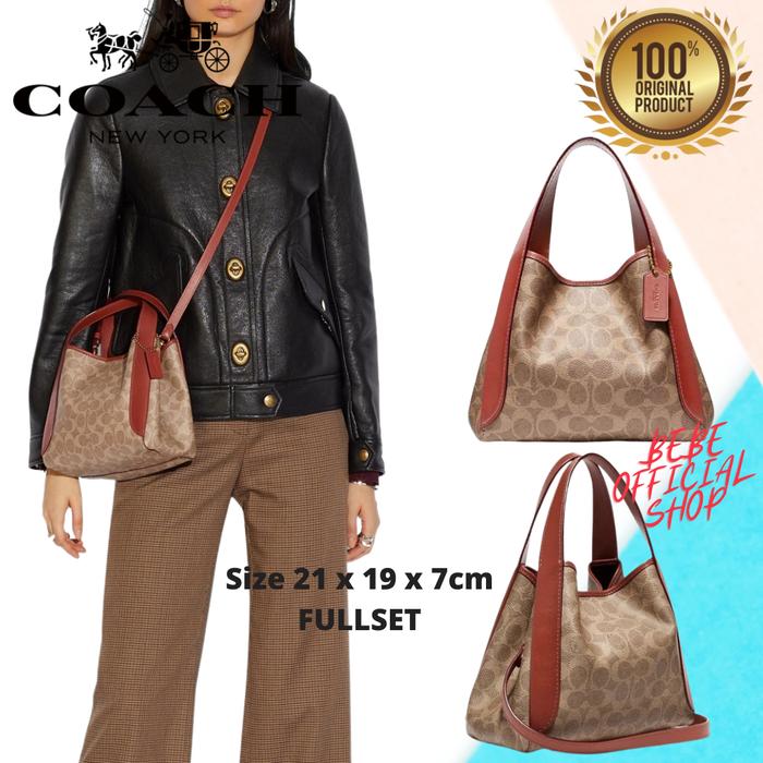 [ORIGINAL] Coach Hadley Hobo In Signature Canvas / Tas Coach Original