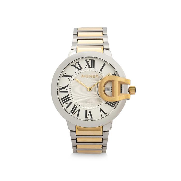Aigner A152203 Salerno Silver Gold Ladies Watch