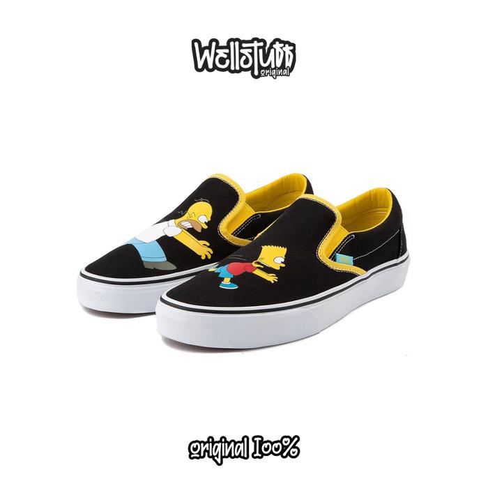 Sepatu Vans x The Simpsons Slip On Homer Bart Skate Original