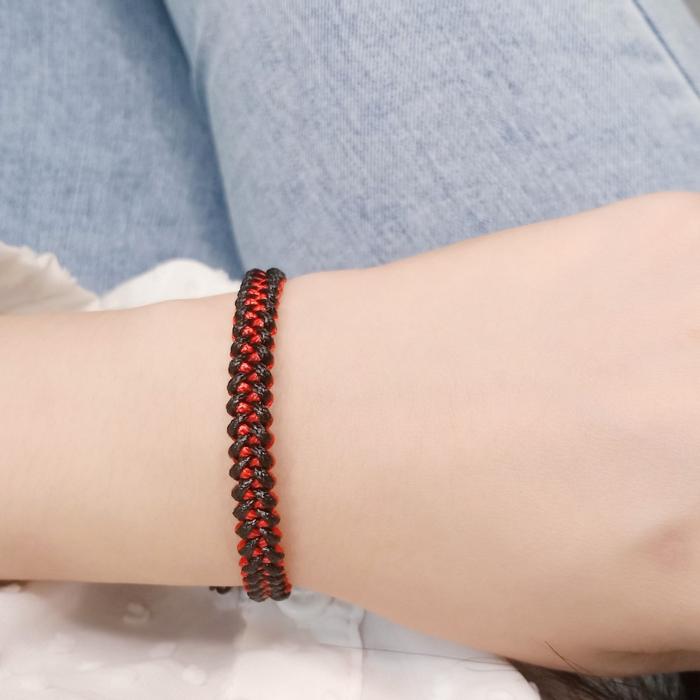 Gelang Tangan Korea Tali Knot Bone Dragon Gelang Persahabatan Lv4 Bracelets Black Pria Kulit