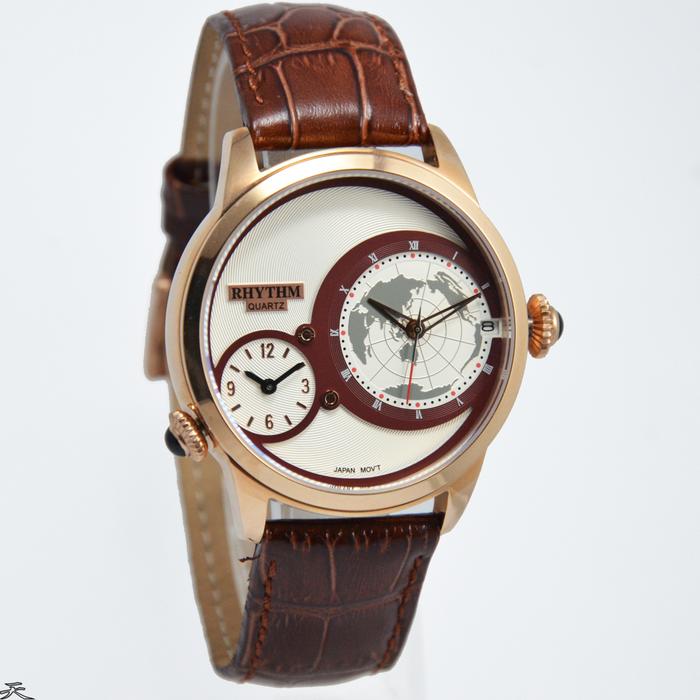 RHYTHM I1503L04 - Jam Tangan Pria Kulit Original - Brown