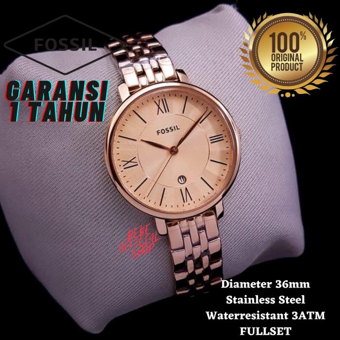 [ORIGINAL] Jam Tangan Wanita Fossil ES3435 Rosegold Original