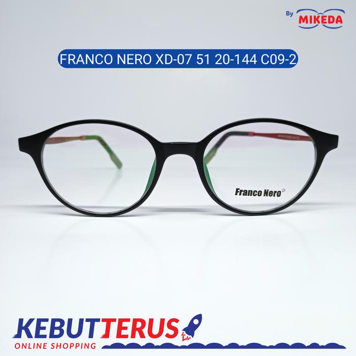 Mikeda-FRAME KACAMATA FRANCO NERO XD-07 C09-2 + LENSA (MINUS/CYLINDER)