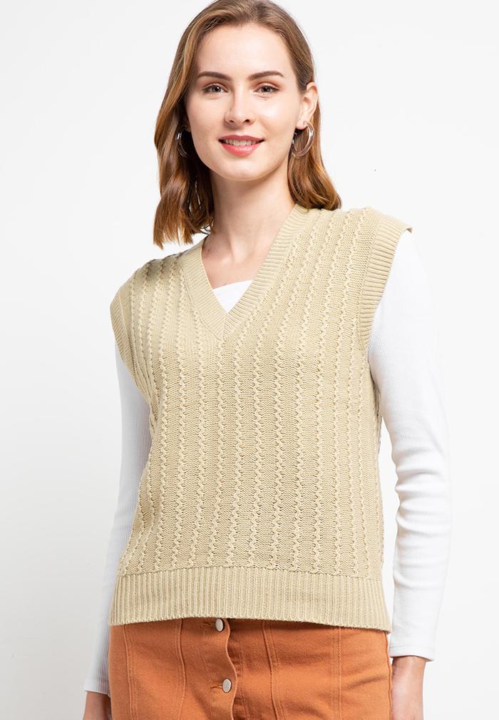 Peponi Vneck Overset Vest 46276AA65EE92DGS 100% Produk Original