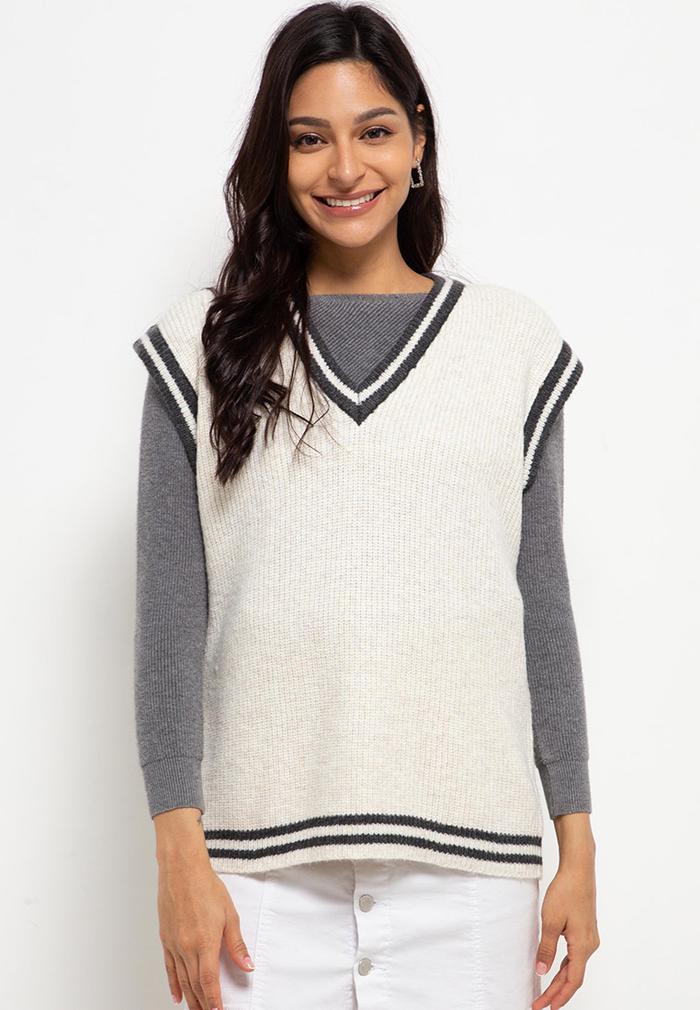 Peponi Oversize Stripe Vest 9D4B5AA3A4611DGS 100% Produk Original