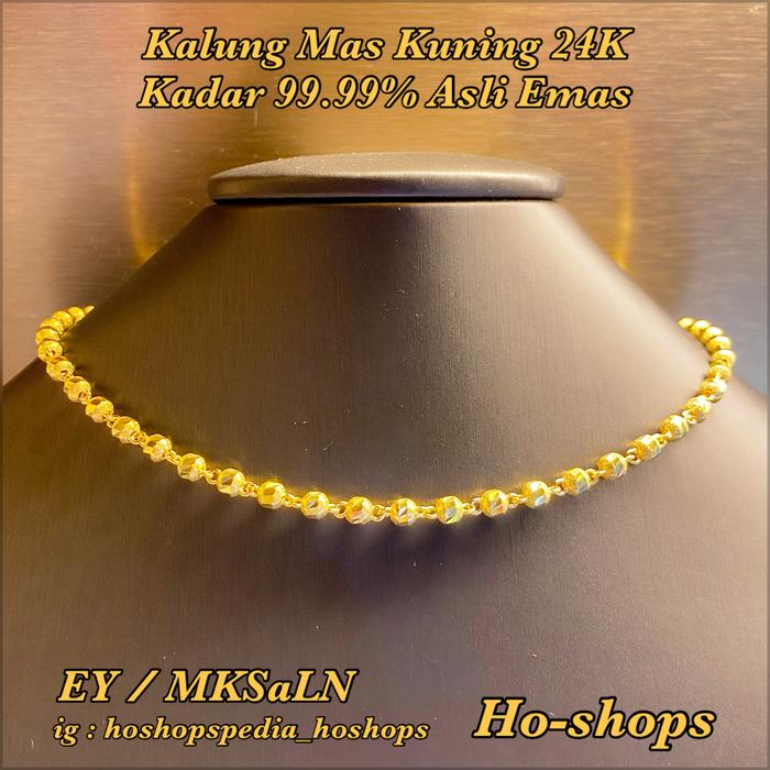 Kalung Mas Kuning Kadar 99.99% Mas 24K Asli Emas Pure Gold