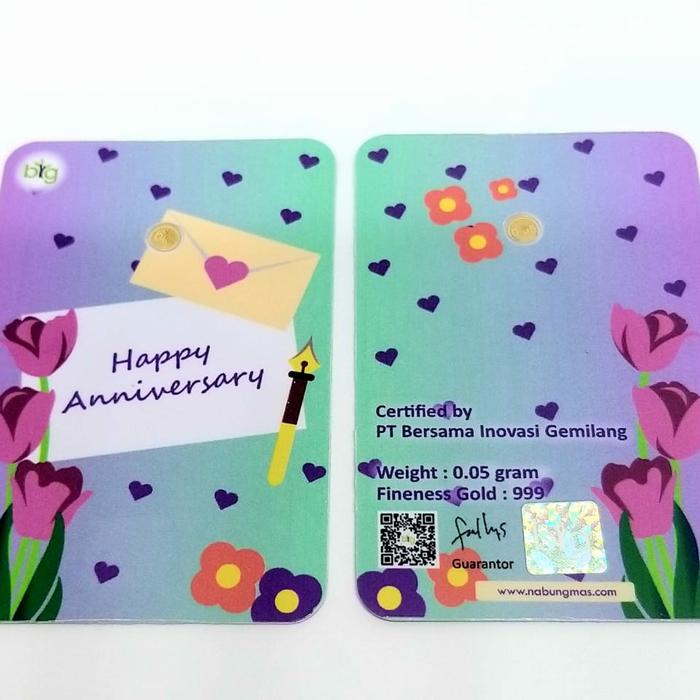 GIFT SERIES BIG PVC EXECUTIVE ANNIVERSARY 0.05 GR / LM MINI