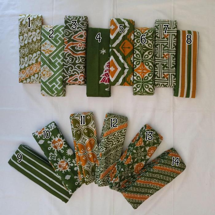 KAIN BATIK WARNA HIJAU ,KAIN BATIK METERAN ,KAIN MURAH ,KAIN BATIK