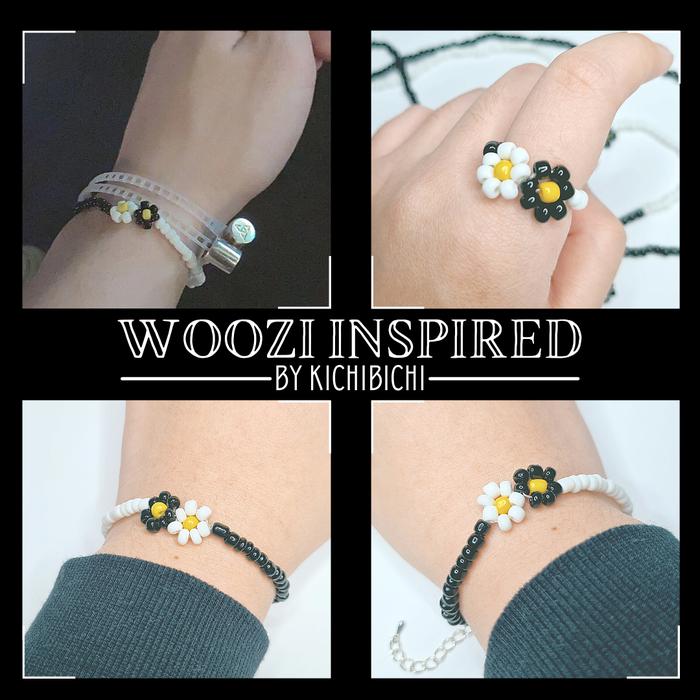 (Woozi Seventeen) Beads Gelang | Cincin | Mask Strap | Choker Ala Kpop