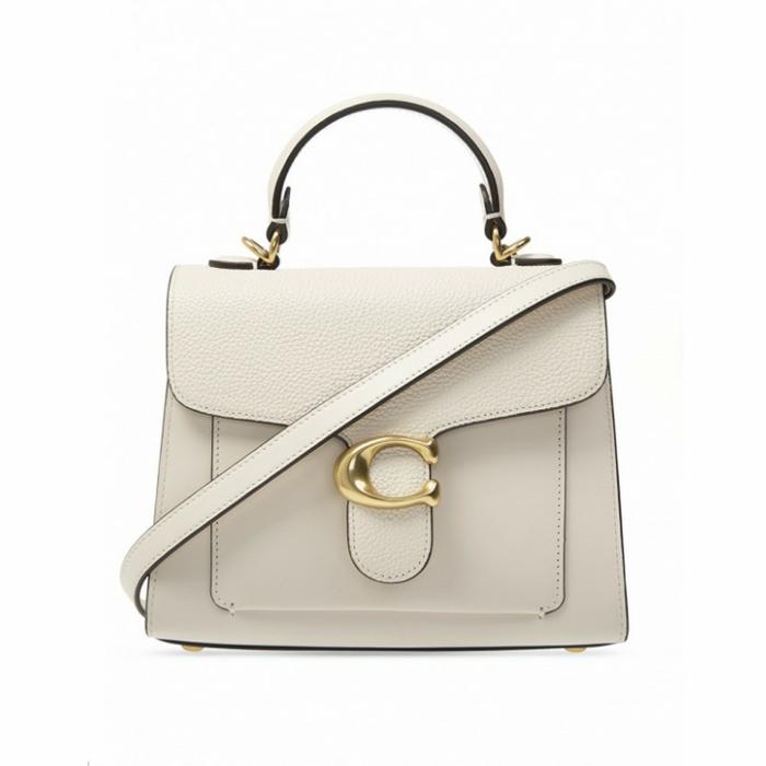Original 100% Coach Tabby 20 Top Handel/Shoulder Bag signature white