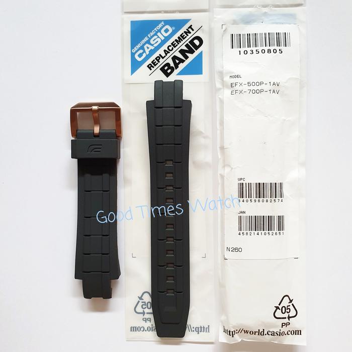 STRAP EDIFICE EFX-500P-1AV EFX 500 EFX 700P EFX 700 Casio Original