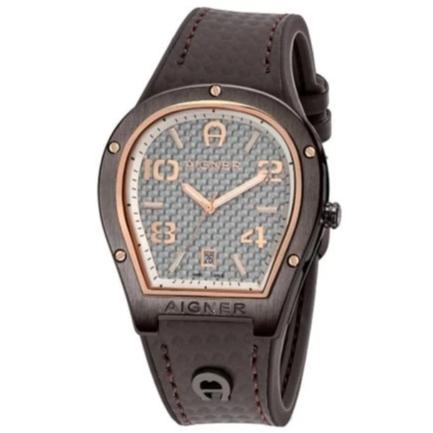 Aigner A136104 Roma Men Grey Dial Dark Brown Original