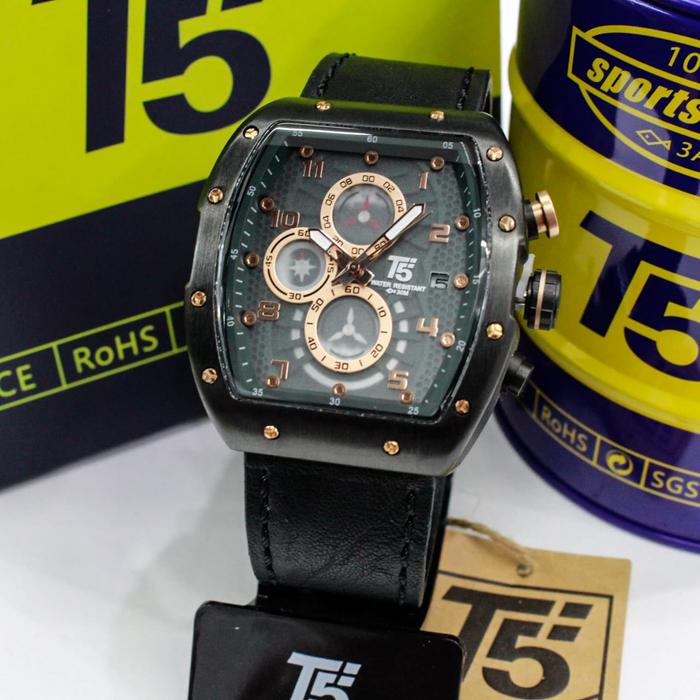 Jam Tangan Pria T5 Original H3720G H 3720 G Mewah Elegan