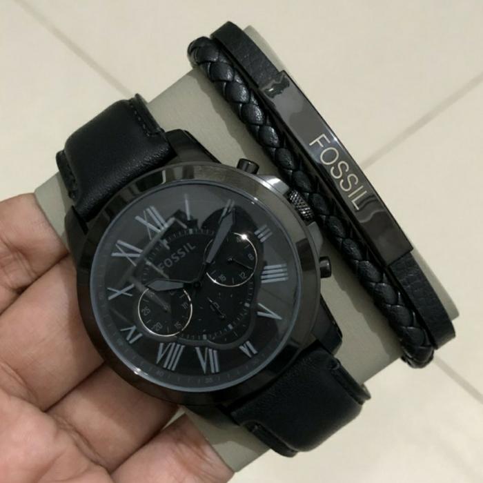 Jam Fossil FS5132 FS4990 FS5085 Grant Fullset Gelang Bracelet Original