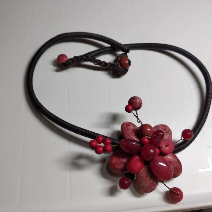 Kalung Wanita Kalung Fashion Merah Delima