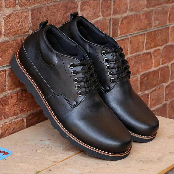 Sepatu kulit pria boots pria mr joe bone kerja casual formal original