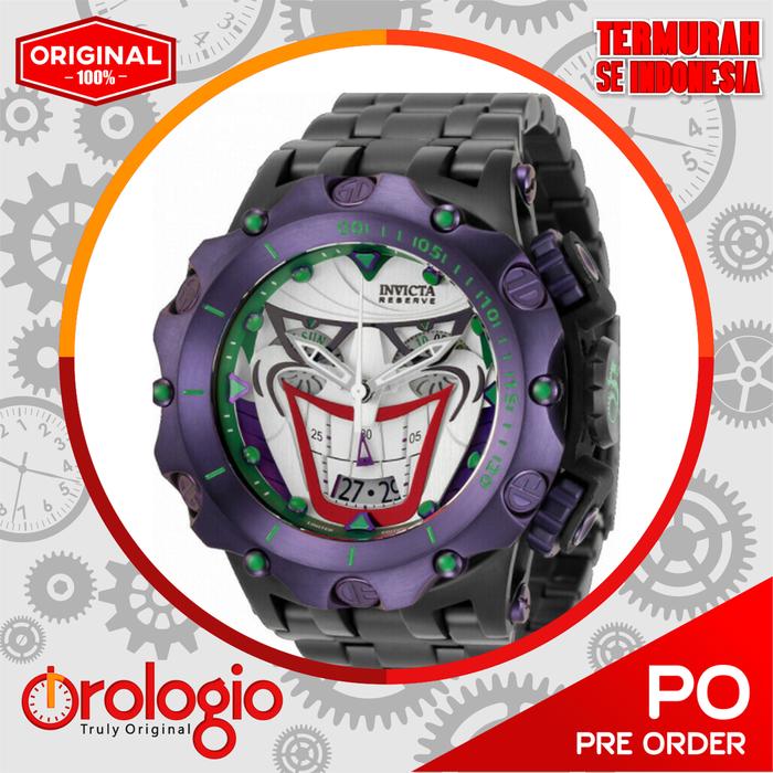 Jam Tangan Invicta 33594 53mm Reserve Venom Hybrid DC Comics Joker