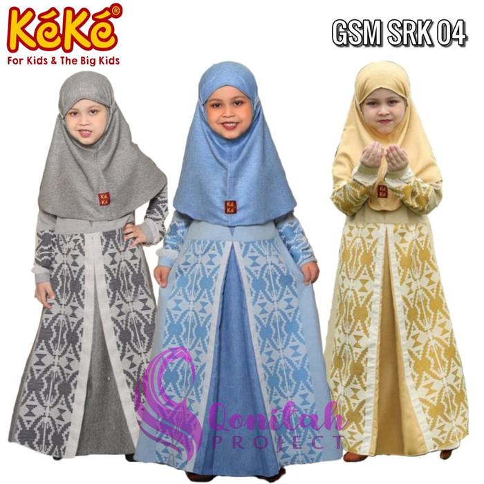 Qonitah Project Gamis Anak Sarimbit SRK 04 Aalifa Series Original Keke