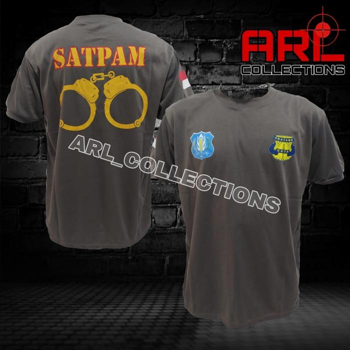 KAOS PENDEK COKLAT SECURITY SATPAM TERBARU GADA PRATAMA BORGOL