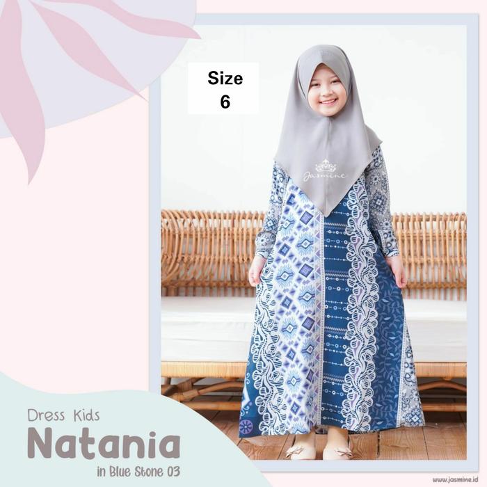 Dress Natania Kids Size 6 -Hanya Dress- Gamis Pesta Anak by Jasmine