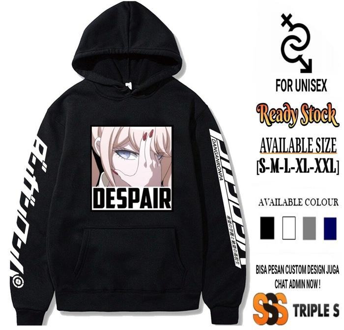 HOODIE JUMPER ANIME DANGANRONPA JUNKO ENOSHIMA DESPAIR HOODIE GAME GAM