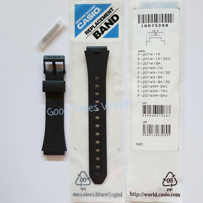 STRAP CASIO F 201W F 201WA F 201WAM F 201 CASIO ORIGINAL