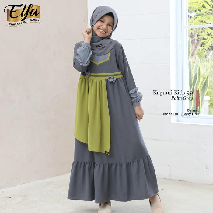 GAMIS TERBARU / ETHICA / KAGUMI KIDS 99 PALM GREY