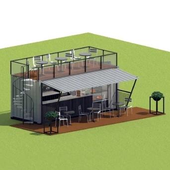booth semi container cafe/kedai custom design #241