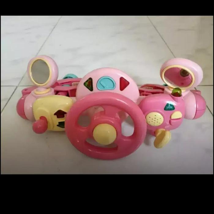 mainan stroller elc pink cewek girl stroler kereta