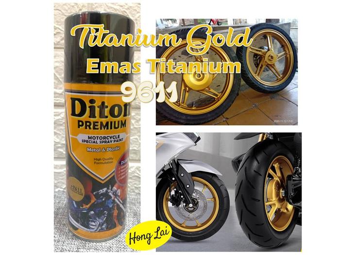 DITON CAT VELG MOTOR 9611 TITANIUM GOLD PREMIUM CAT SEMPROT