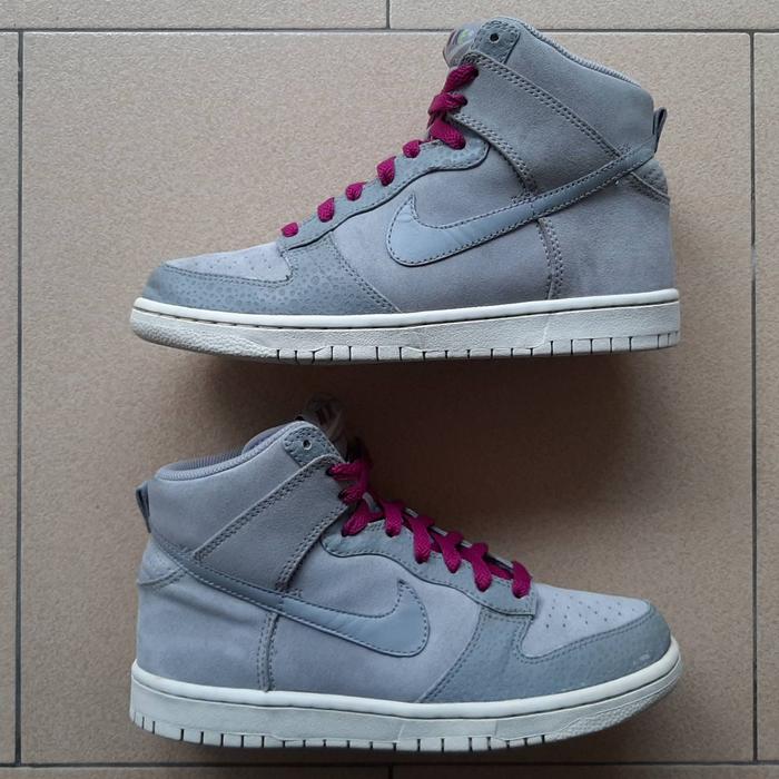 NIKE DUNK HIGH GREY PINK 100% AUTHENTIC
