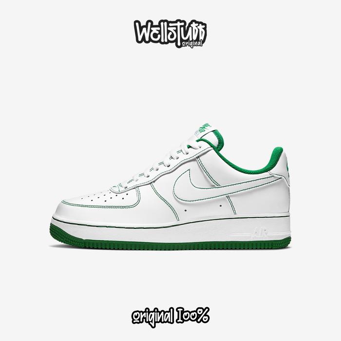 Nike Air Force 1 Stitch Green Original Nike Air Force 1 Original