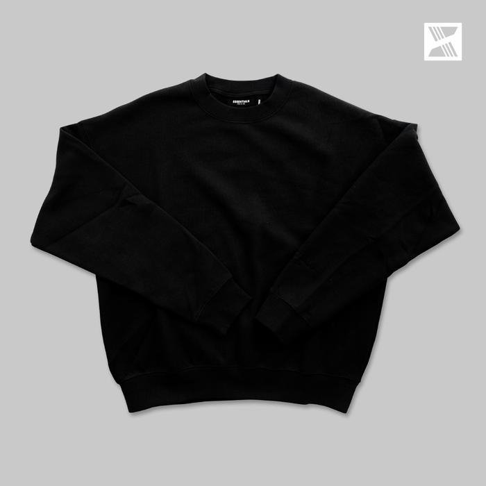 Fear Of God Essentials Black Reflective Sweatshirt 100% Original