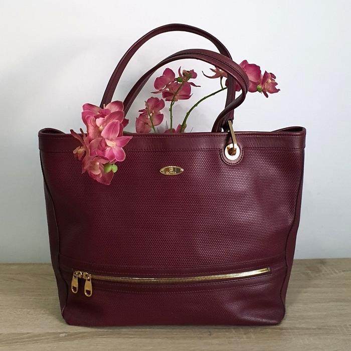 Tas BONIA Tote Special Edition Full Leather Tote Rare Item Authentic