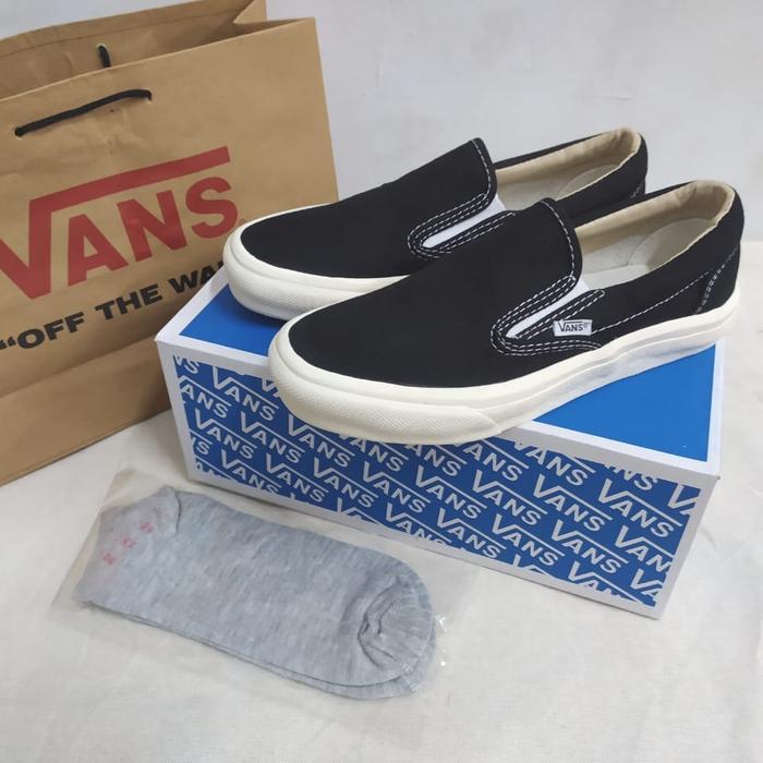 sepatu vans slip on sneakers pria wanita import kasual slop